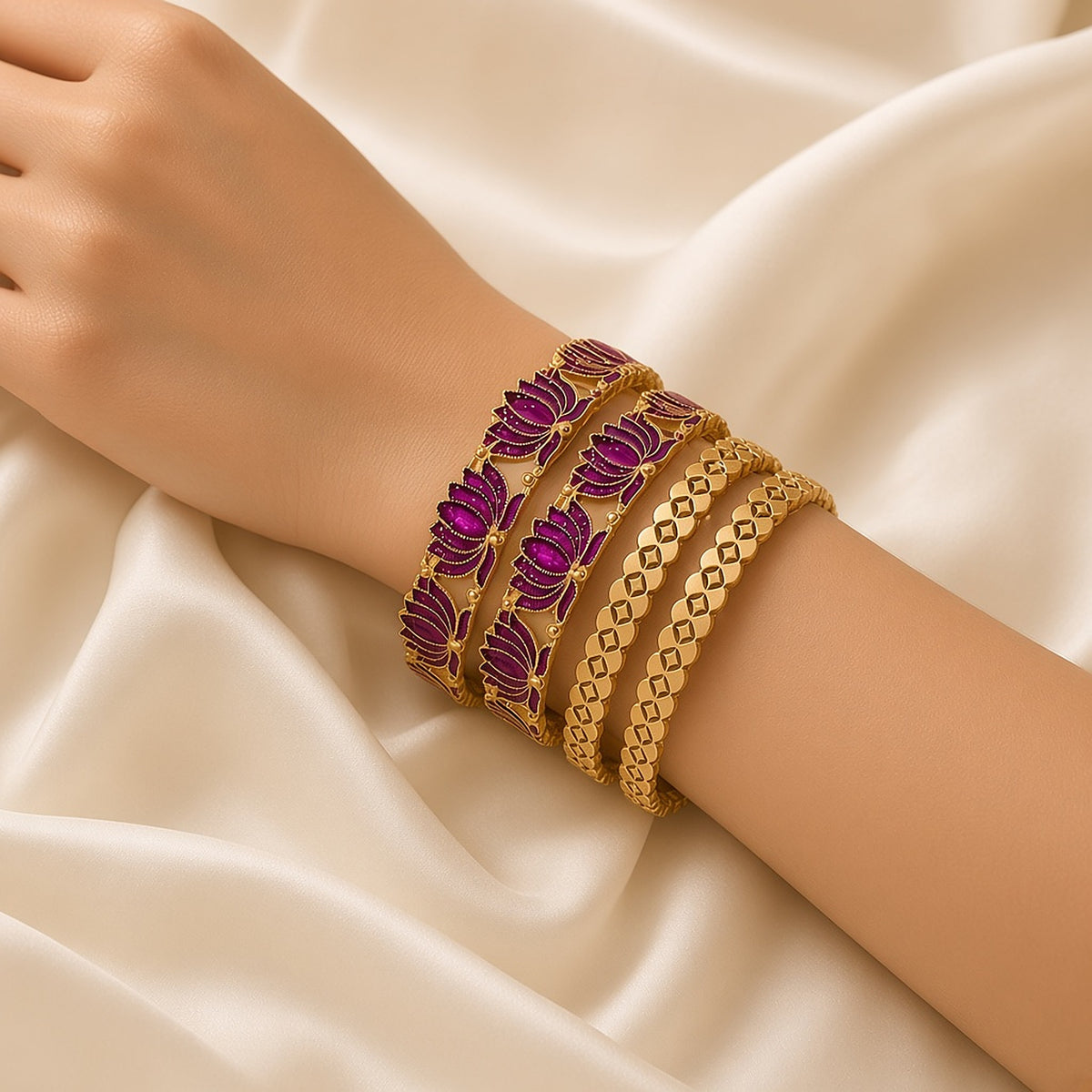 Festive Stack Gift Box – worn close-up