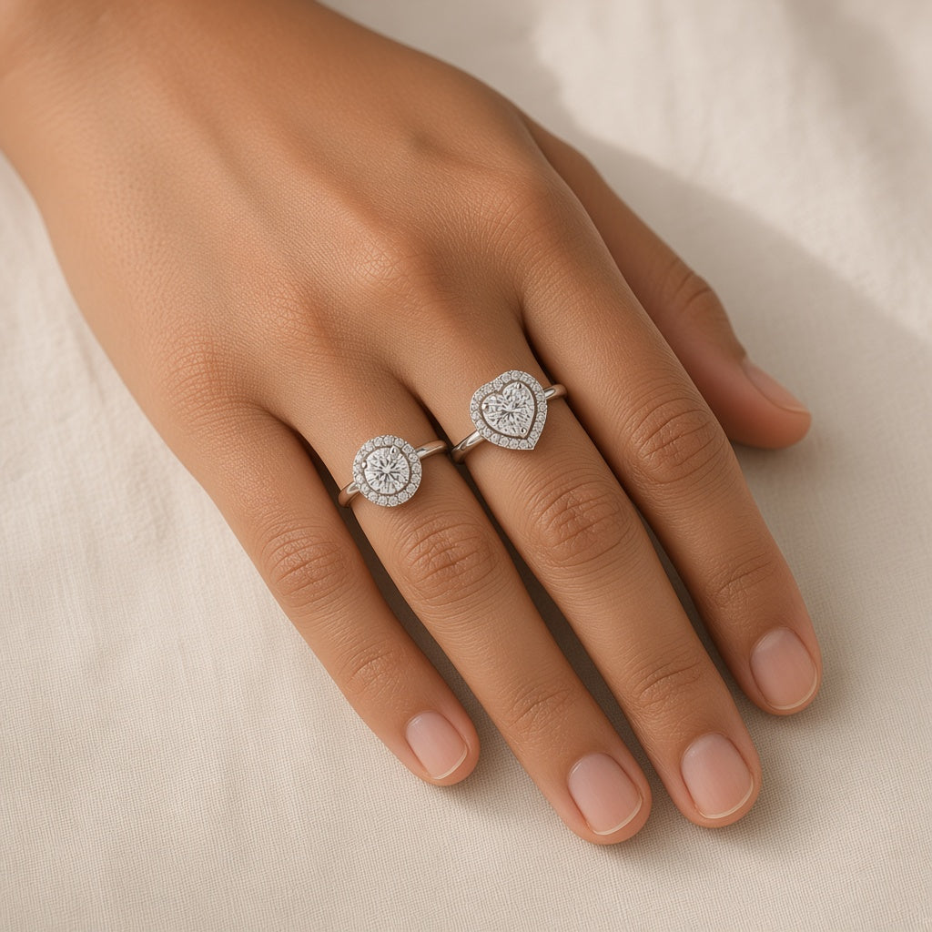 Jyoti CZ Cocktail Rings by The P.S Collection - worn